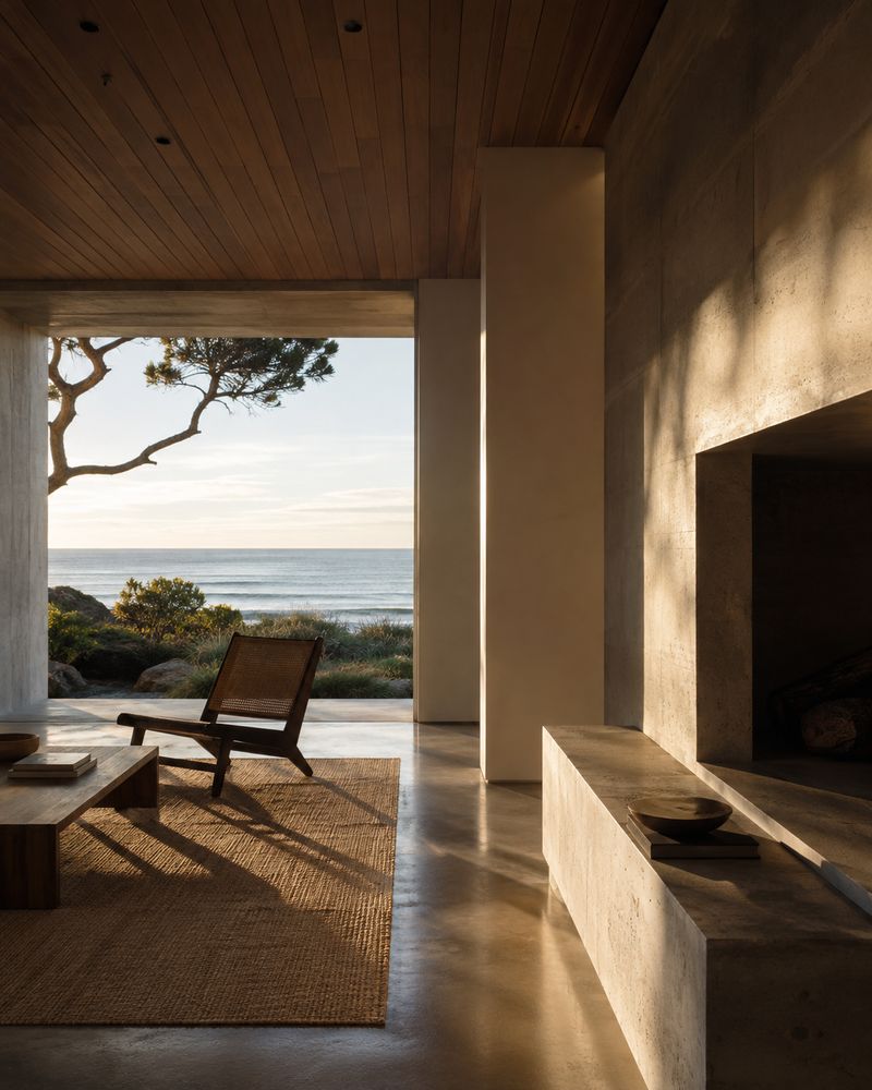 Residência frente-mar em Balneário Camboriú, estar com vista para o mar