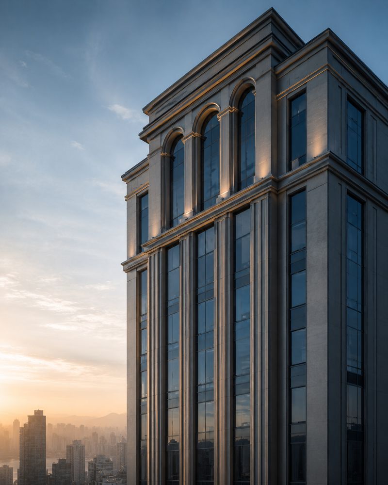Cobertura em torre de arquitetura clássica em Balneário Camboriú